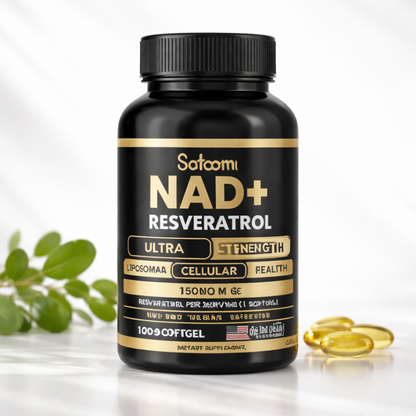Detén el envejecimiento celular hoy con "NAD+ Resveratrol®" Importado.
