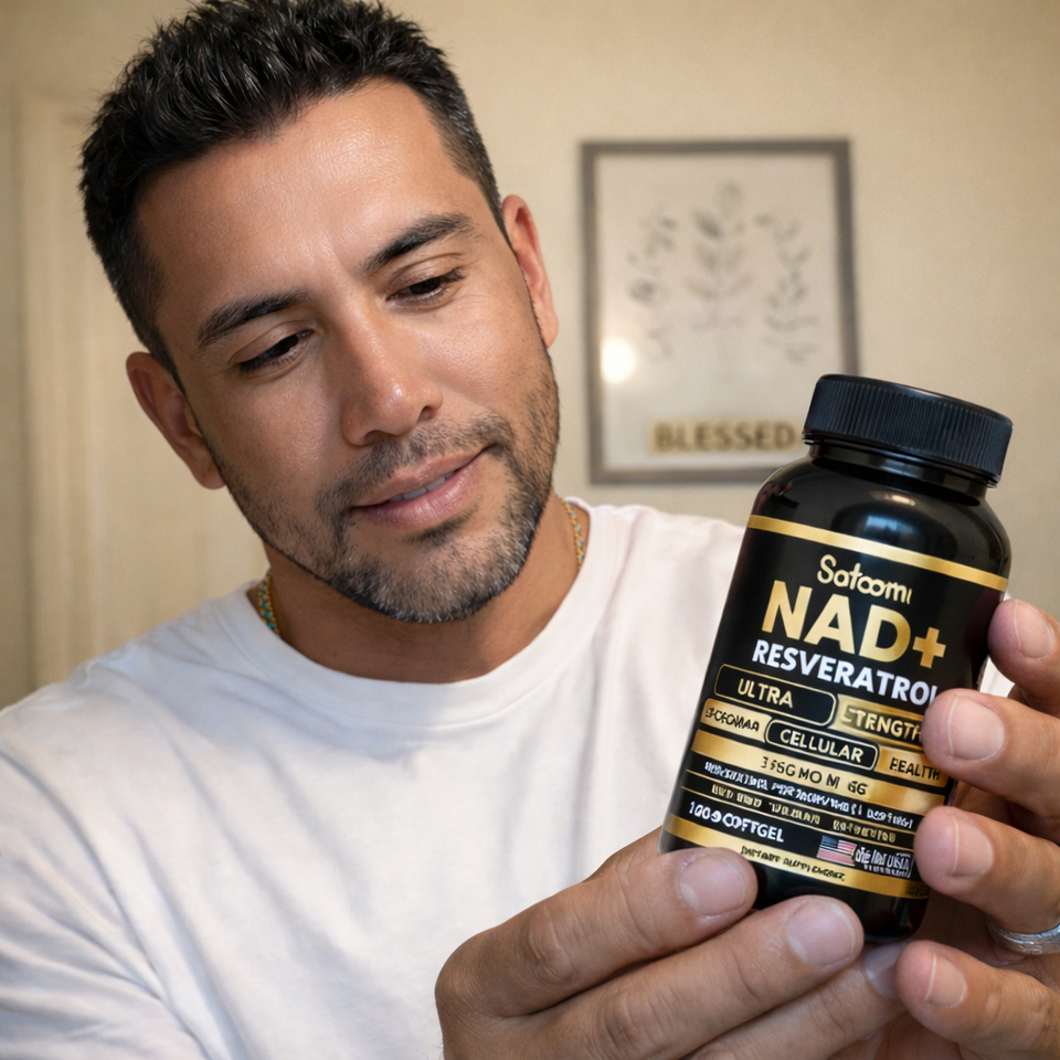 Detén el envejecimiento celular hoy con "NAD+ Resveratrol®" Importado.